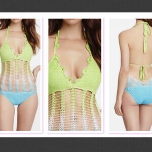 Beauty and The Beach Wish You Were Here One Piece in Aquatique Size S